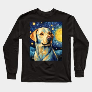 Golden Labrador Retriever Night Long Sleeve T-Shirt
